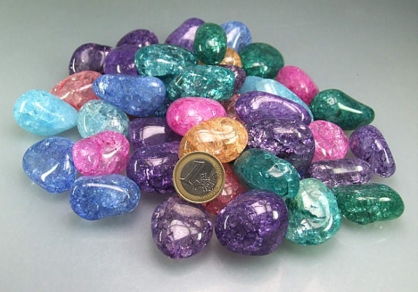 Magic Stone, Grösse XL, farbiger Bergkristall