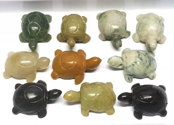 Schildkröte Anhänger aus Jadeit